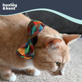 Huxley & Kent Pet Bow Tie for Dogs & Cats, Fall Check, Large/XLarge