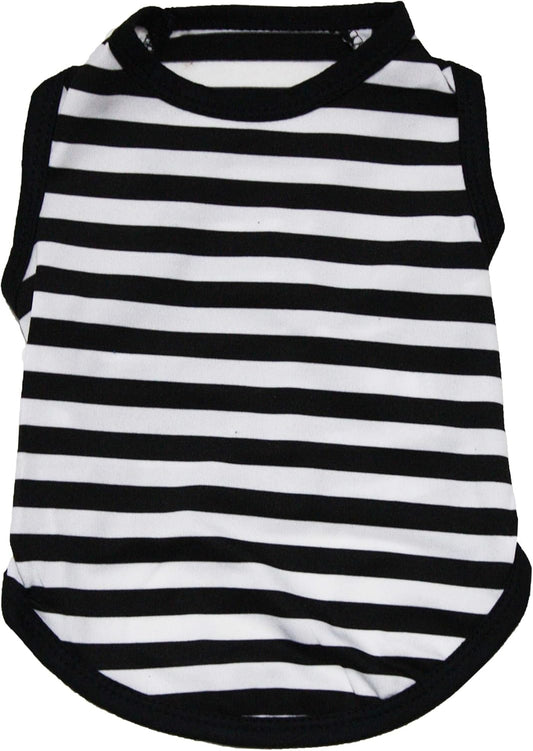 Petitebella Horizontal Stripes Puppy Dog Shirt