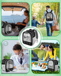 DBNESS Guinea Pig Carrier Backpack, Portable Rabbit Travel Carring Bag for Pet Bunny Chinchilla Bearded Dragon Hamster P