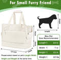 Dog Purse Carrier for Small Dogs Under 10 lbs Soft Sided Pad