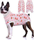 BRKURLEG Dog Recovery Suit Female Male for Small Medium Dogs, Pink XXL