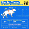 Travel Cat Harness and Bungee Leash Set - 2 in 1 Adjustable Escape Proof Cat Harness & Leash for Small, Medium, Large Ca