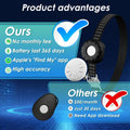 GPS Tracker, Tractive Cat Tracker, Cat Tracker Collar with Safety Elastic Buckle, Works with Any Collar,Compatible with 