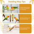 KATUMO 2PCS Bird Treats, Natural Parrots Sticks for Lovebird Conure Canary