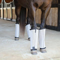 Jeffers Romper Stomper Fly Boots for Horses - Grey, Large – Breathable Mesh Leg Wraps for Insect Protection, Stable Acce