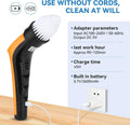hygger IPX8 Electric Aquarium Cleaning Brushes, Rechargeable Cleaner Tools Kit with 6 Replaceable Clean Spin Brush Heads