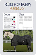Equinavia Norse Horse Blanket Waterproof, Dry, Lightweight Turnout Blanket