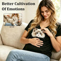 Pet Pouch Shirt for Small Dogs&Cats,Hands-Free Carrier with Kangaroo Pouch