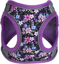 KocaPlye Step in Dog Harness No Pull Flower Adjustable Soft Mesh Padded Reflective Pet Vest Harness and Leash Set for Small Medium Dogs