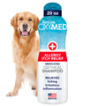 TropiClean OxyMed Dog Shampoo for Allergies and Itching, Gentle Moisturizing Oatmeal & Aloe Shampoo for Seasonal Allergies & Skin Irritants, 20oz
