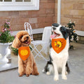 Blank Dog Bandana Orange Large 2PCS, DIY Solid Cotton Triangle Scarf