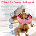 Didopet Sponge Dog Cone After Surgery, No Inflation Required Dog Donut Collar to Stop Licking, Inflatable Cone Alternatives for Large Pets, Soft Recovery Collar with Protective Shield (Donut, XL)