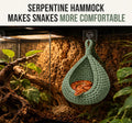 Snake Hammock for Reptile Tank, Bearded Dragon Window Hammock with Adhesive Hooks, Wall-Mounted Terrarium Resting Bed an