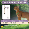 Sovarin Cat Harness and Leash Set - White Lightweight Soft Kitten Harness Escape Proof, Adjustable Travel Pet Harness for Walking，Easy Control Comfortable Outdoor (White, One Size Fits All)