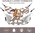 Boao 2 Pieces Hamster Hammock Hanging Pet Hammock Warm Bed House for Small Parrot Small Rat Sugar Glider Hamster Playing