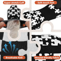 Socks for Dogs to Prevent Licking - Double Side Dog Foot Paw Covers, Dog Socks for Hardwood Floors Anti Slip, No Twist Puppy Booties Dog Grip Socks for Small Medium Large Senior Dogs, Black, XS