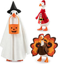 3 Pack Desk Goose Outfits for Holiday, Halloween&Thanksgiving&Christmas