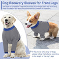 KOESON Dog Surgery Recovery Suit for Front Legs with 100% Cotton Fabric