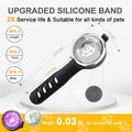 Tubasion 2-Pack Dog Lights for Night Walking, Upgraded 8 Modes Rechargeable Dog Collar Lights for Nighttime Clip On, IPX