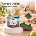 OHMO 2 Pack Pet Food Can Lids, (12.5-14oz) BPA Free Silicone Covers for Cat and Dog Food Cans, Camo&Light Green