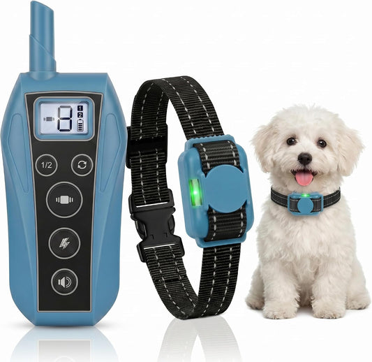 Mini Small Shock Collar for Small Dogs 5-30lbs, Ultra-Light & Thin 2000FT Dog Training Collar with Beep & Vibration & Sa
