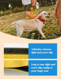 KISJO Selectively Social Dog Leash Sleeve - Funny Yellow Alert Hanging ID Patch Tag, Do Not Pet Leash Sleeve Service Dog Accessory, Pet Birthday Gift for Dog Owners