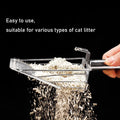 DUSTNIX Cat Litter Scoop, Metal Scooper, Deep Shovel, Ergonomic Handle, Kitten Poop Sifting, Durable, Heavy Duty Speed Sifter, for Litter Box （Silvery-Gray）