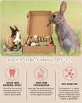 Bissap Rabbit Chew Toy, Natural Bunny Treats Snacks with Timothy Hay Water Grass Mat Chewing Bamboo Apple Sticks Box for