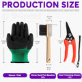Swpeet 8Pcs Professional Farrier Tools Value Kit with Roll Pack, Horses Hoof Trimmers Shears Tools, Hoof Cutter, Farrier