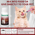 Dewormer Liquid for Dogs & Cats - Fenbendazole for All Wormers, Tapeworms, Roundworms & Hookworms – Broad Spectrum, Safe for 6 Weeks and Older