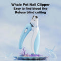 Dog & Cat Nail Clippers with LED Light, Illuminates Nails Helps See Quick, Pet Nail Trimmer with Sharp Stainless Steel B