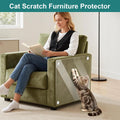SZTCECDM 20Pack Self-Adhesive Cat Furniture Protector, Clear Couch Protector, Anti Scratch Guard for Couches, Sofas, Chairs & Armrests, Removable & Waterproof Furniture Shield with 80 Twist Pins