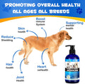 Salmon Oil for Dogs and Cats 8.8fl.oz, Omega 3 EPA DHA Joint&Immune Health, Salmon Oil for Dogs Skin and Coat Support(Ca