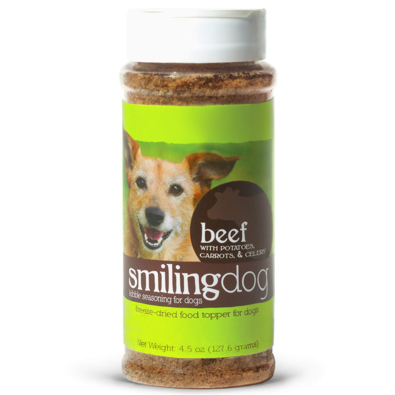 Herbsmith Kibble Seasoning – Freeze Dried Beef – Dog Food Topper for Picky Eaters - 4.5oz