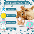 Yasdyri Cat Toys Balls 6 Pieces with Bells 5cm Soft Cat Pom Poms Balls Cats Interactive Ball Toy for Cats Kitten Indoor Outdoor Playing Chewing Scratching