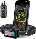 GPS Wireless Dog Collar Fence System - No Monthly Fee App Control, Custom Polygon Boundary & Remote Training, Free Phone