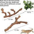 VCEPJH Snake Climbing Branch, 2Pcs Reptile Wood Natural Cork Log Tank Accessories Tree Trunk for Chameleon Bearded Drago