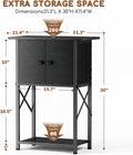10 Gallon Fish Tank Stand with Storage Cabinet, Aquarium Stand with Rust-Proof Metal Frame, Heavy Duty Waterproof Reptil