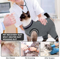 T'CHAQUE Cat Clothes Surgery Recovery Suit for Female Male, Cat Onesie Pet Surgical Pajamas Hind Legs Long Sleeve, Abdom