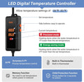 hygger 200w Aquarium Heater, Submersible Fish Tank Heater with Intelligent Temperature Control and Leaving Water Automat