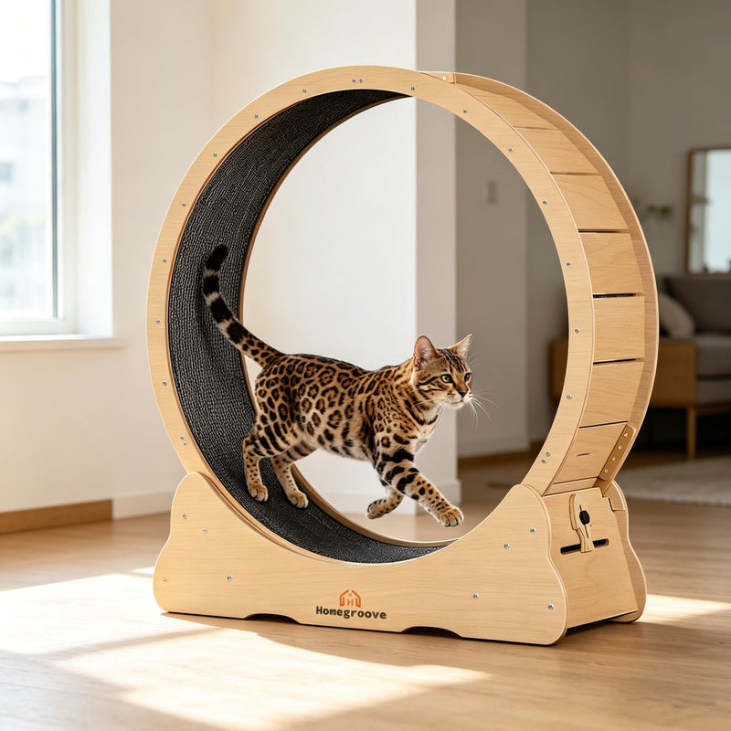 Homegroove Cat Exercise Wheel for Indoor Cats, 46