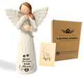Cat Memorial Gifts for Loss of Cat, Pet Memorial Gifts for Cats, -Cat Statue Sculpted Hand-Painted Angel Figurines – Loss of Cat Sympathy Gift, Pet Loss Sympathy Gift, Cat Remembrance Gifts(Grey)