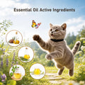 4 Pack Flea and Tick Collar for Cats, Cat Flea Collars with Natural Essential Oils, Adjustable for All Cats & Kittens, B