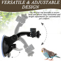 2 Pcs Parrot Perch Stand, Strong Suction Cup Bird Perch, Movable Perch Stand Bird Training Set, for Window Mirror Car Sh