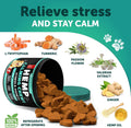 Dog Calming Chews - 120 Treats - Hemp Calming Chews for Dogs for Anxiety