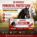 Ivermectin Horse Paste 1.87% – Apple Flavored Oral Horse – 6.08g Tube Treats Horses Up to 1,250 lbs [Pack-3]