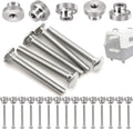 20 Sets Pet Carrier Replacement Fasteners - Heavy Duty Stainless Steel Bolts and Nuts for Kennel - Dog and Cat Replaceme