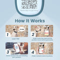 Pawaii Silent Silicone Dog ID Tag, QR Code Pet Tag with Updatable Digital Pet Profile, Emergency Contacts, QR Scan Alerts, No App or Subscription, 1 Pack, Deep Sea Blue
