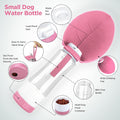 Uppetly Dog Water Bottle, Pet Water Bottle with Food Container and Drinking Feeder, Leak Proof, BPA-Free, Portable Folda