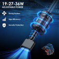 36W Aquarium Vacuum Gravel Cleaner: 8 in 1 Electric Fish Tank Cleaner